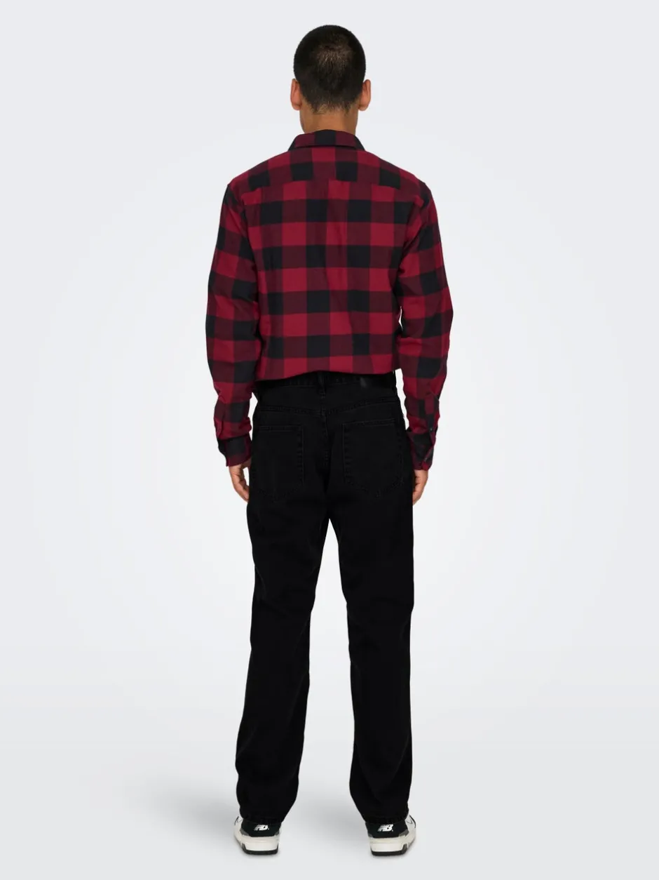 New ONSEDGE Mellemhøj talje Straight fit Jeans Jeans|Jeans