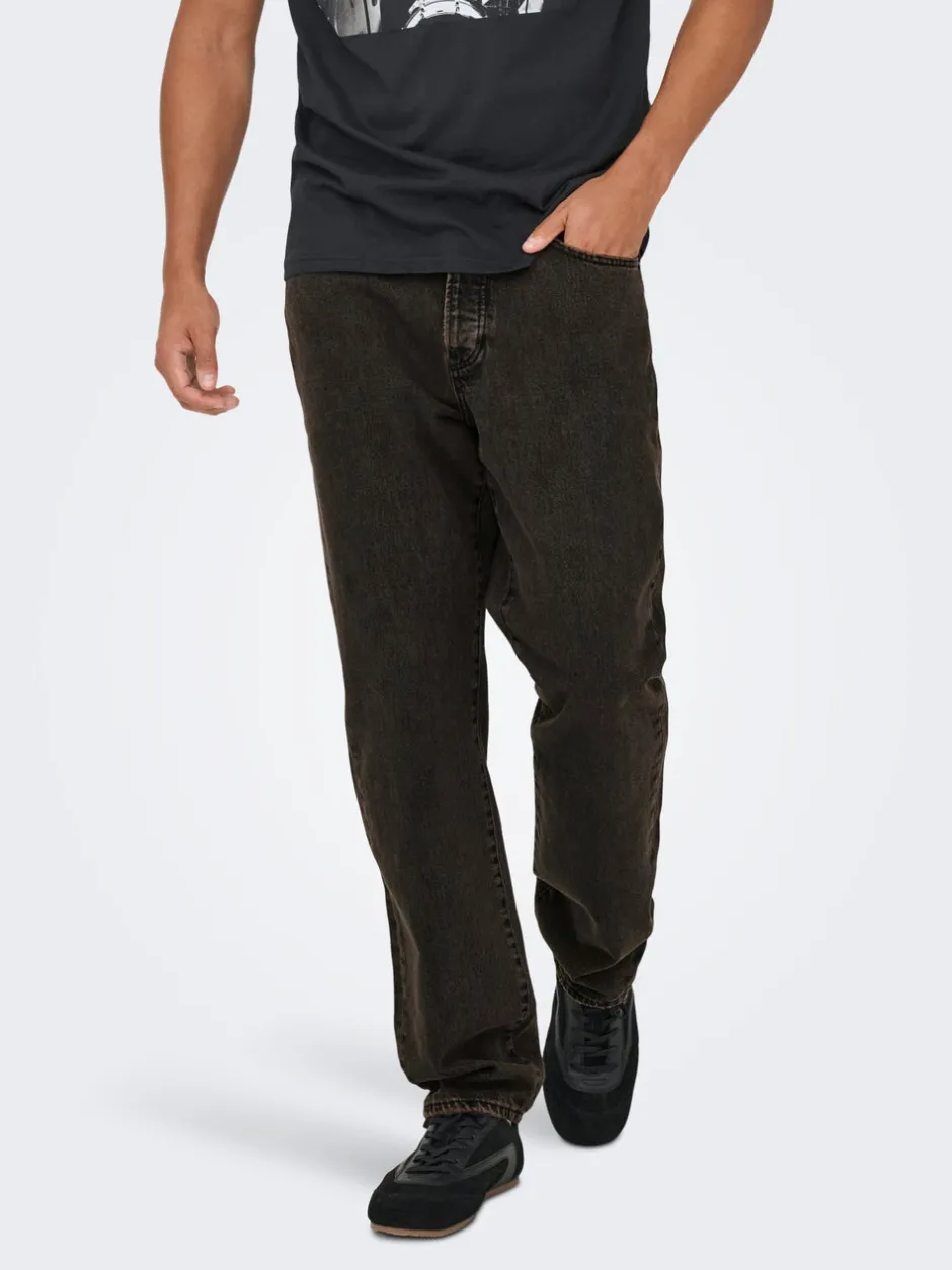 Sale ONSEDGE Mid rise Straight fit Jeans Jeans|Jeans