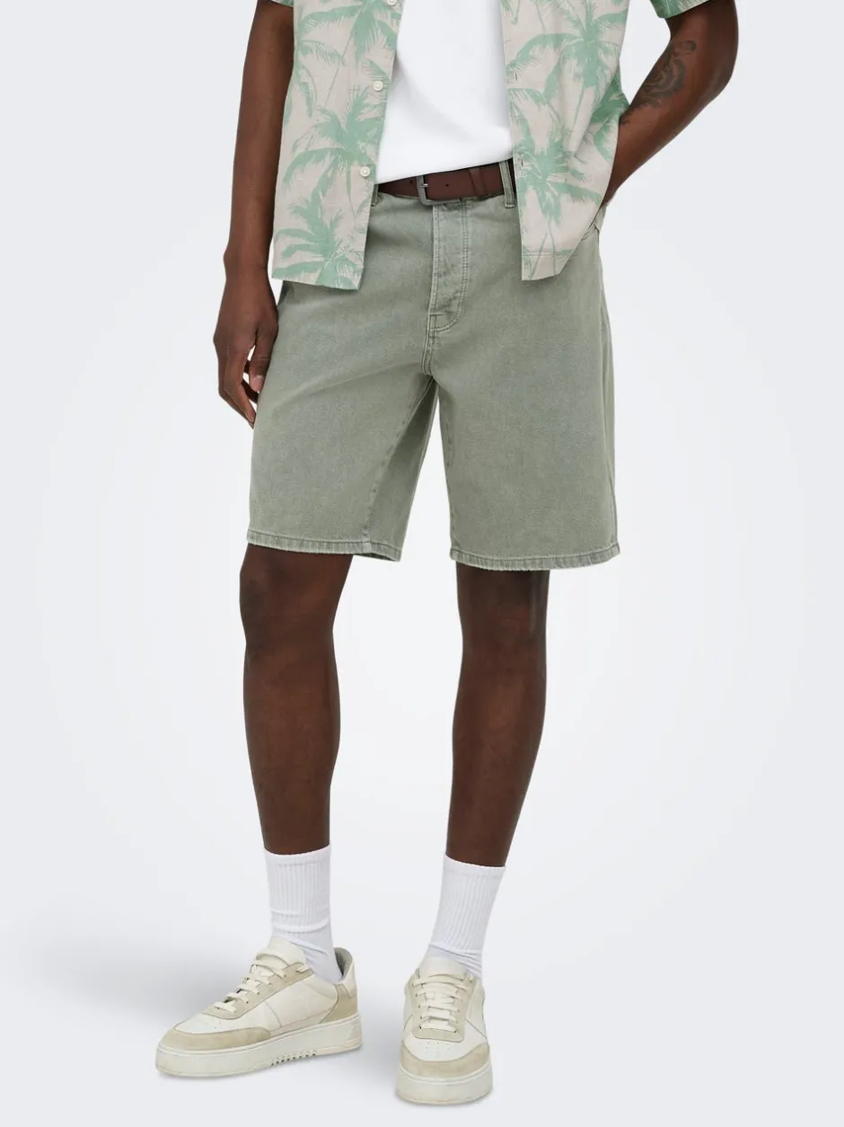 Discount ONSEDGE Mid rise Straight fit Shorts Shorts