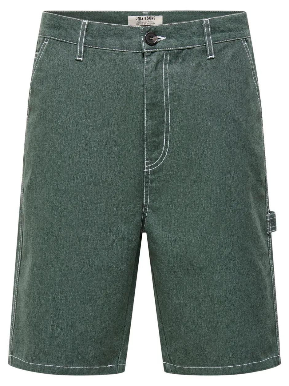 ONSEDGE Mid rise Straight fit Shorts med 5 lommer Shorts