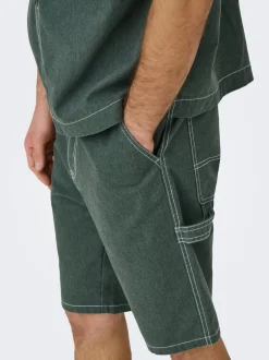 ONSEDGE Mid rise Straight fit Shorts med 5 lommer Shorts