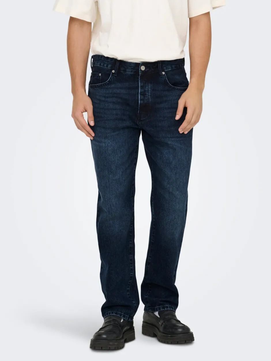 Hot ONSEDGE Mid rise Straight fit Jeans Jeans|Jeans
