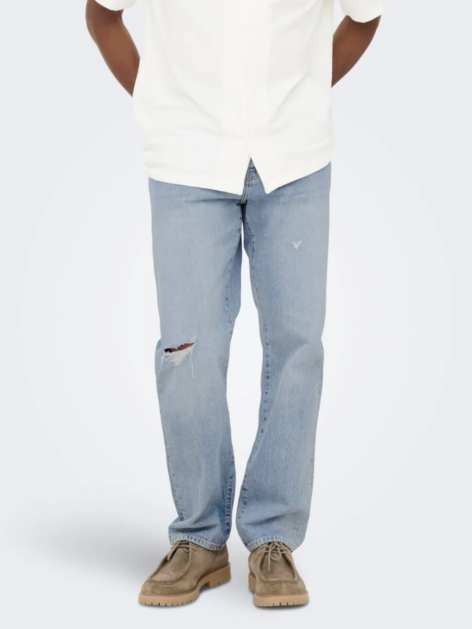 Hot ONSEDGE Mid rise Straight fit Jeans Jeans|Jeans