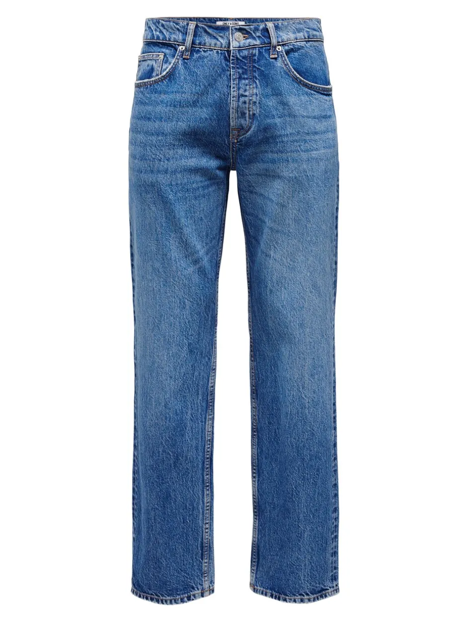 Sale ONSEDGE Mid rise Straight fit Jeans Jeans|Jeans