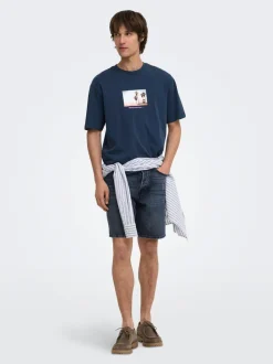 Hot ONSEDGE Mid rise Straight fit Shorts Shorts