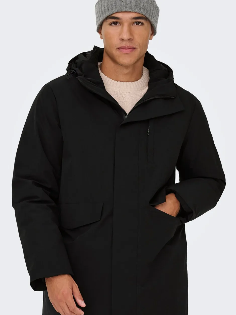 Discount ONSENRICO Lang parka Jakker Og Frakker