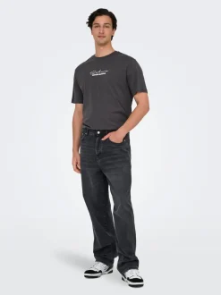 Hot ONSFADE Høj talje Loose fit Jeans Jeans|Jeans