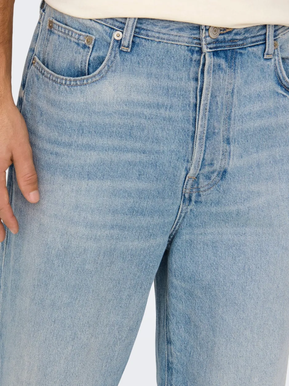 Outlet ONSFADE Mellemhøj talje Loose fit Jeans Jeans|Jeans