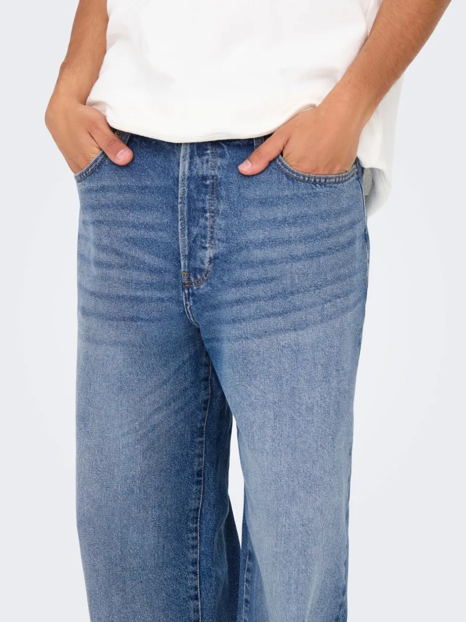 Discount ONSFADE Mellemhøj talje Loose fit Jeans Jeans|Jeans
