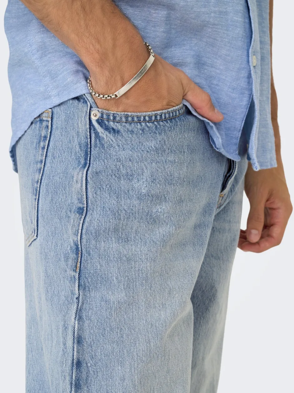 Clearance ONSFADE Mellemhøj talje Loose fit Jeans Jeans|Jeans