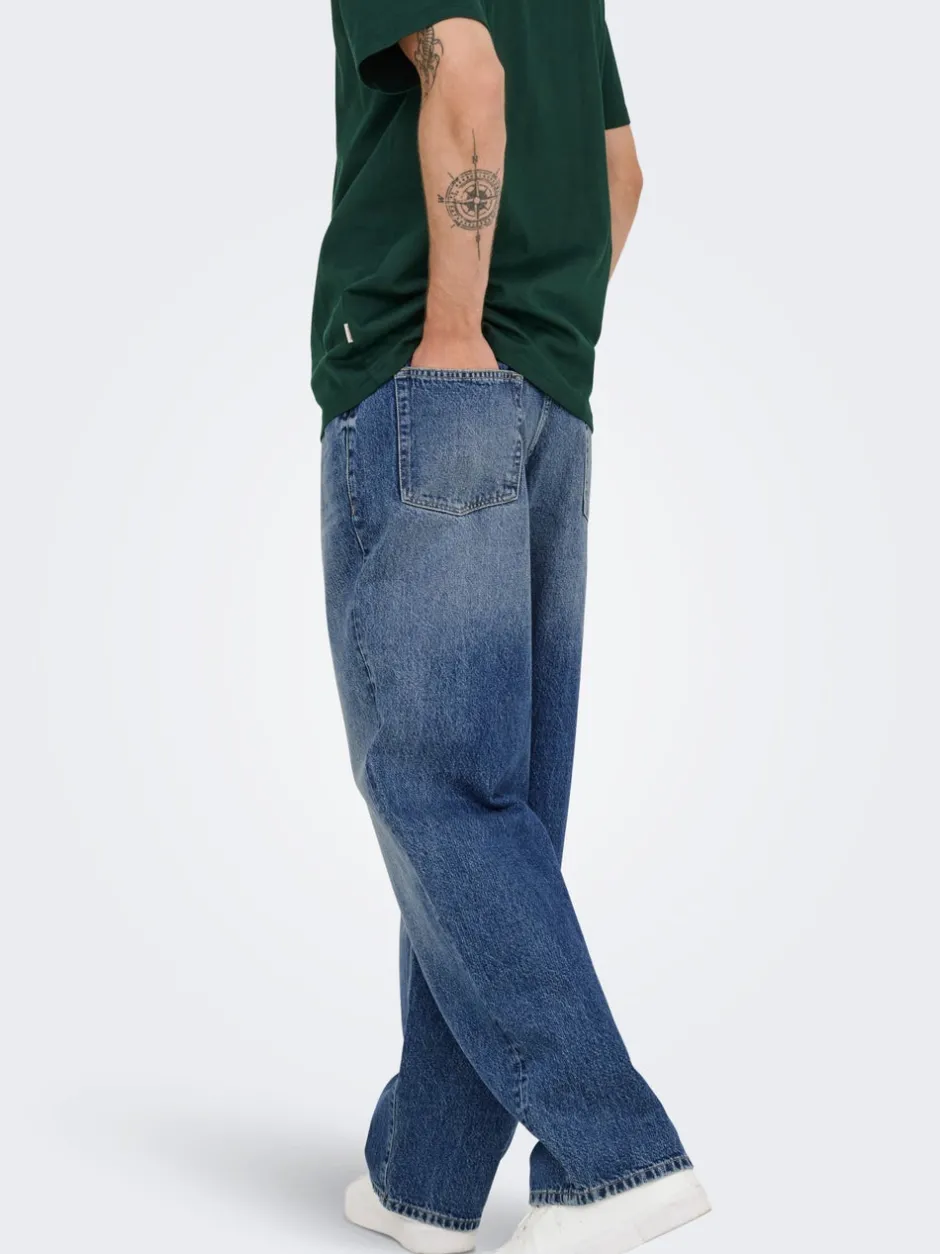 Sale ONSFADE Mid rise Loose fit Jeans Jeans|Jeans