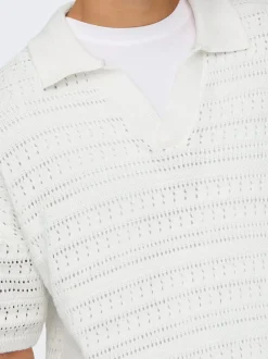 ONSGRAYSON Strikket poloshirt Strik|T-Shirts