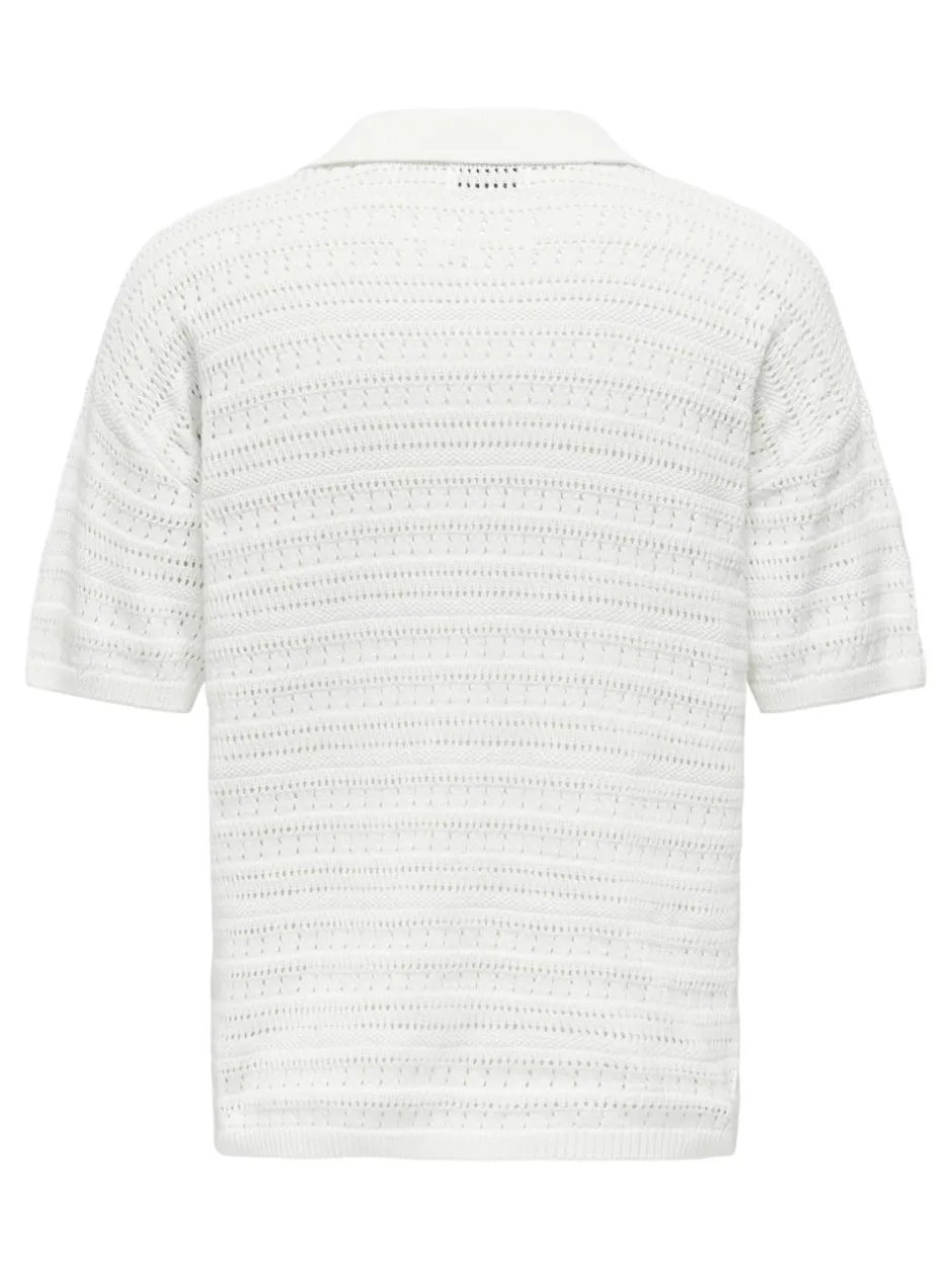 ONSGRAYSON Strikket poloshirt Strik|T-Shirts