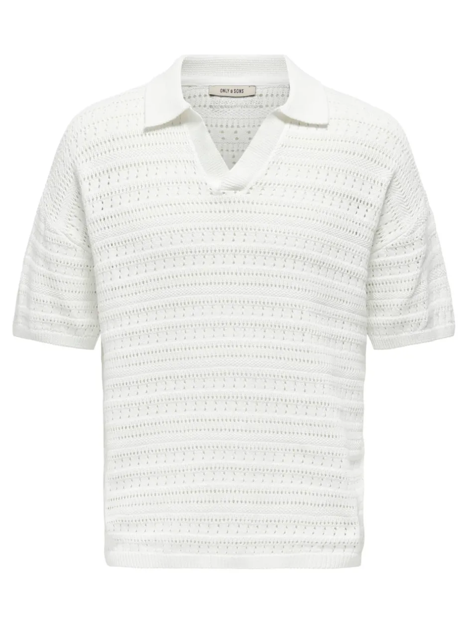 ONSGRAYSON Strikket poloshirt Strik|T-Shirts