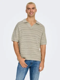 Clearance ONSGRAYSON Strikket poloshirt Strik|T-Shirts