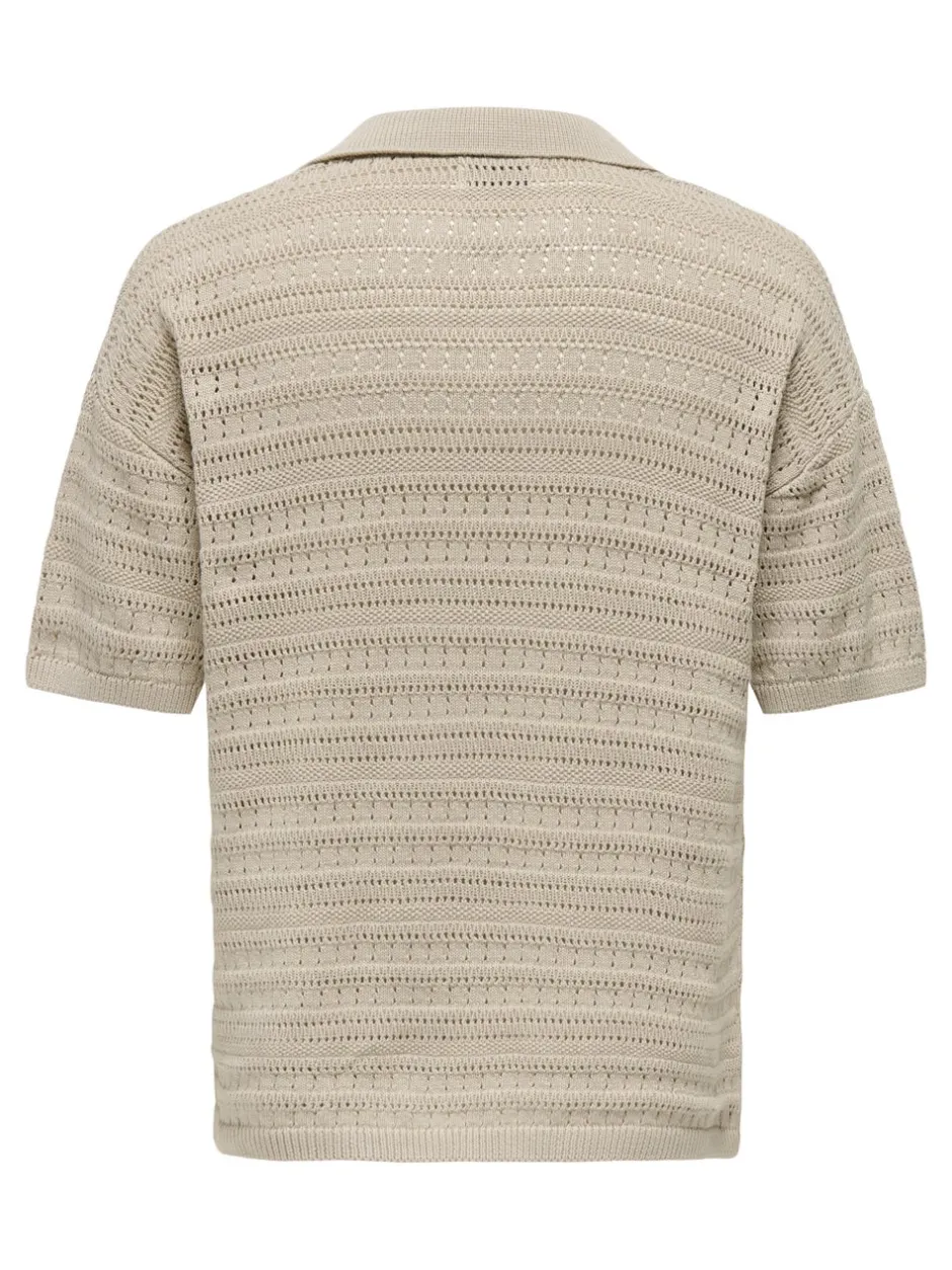 Clearance ONSGRAYSON Strikket poloshirt Strik|T-Shirts