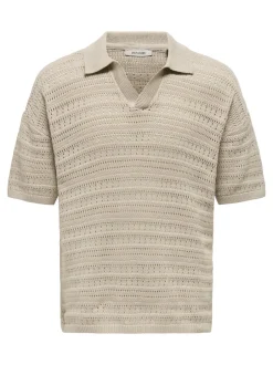 Clearance ONSGRAYSON Strikket poloshirt Strik|T-Shirts