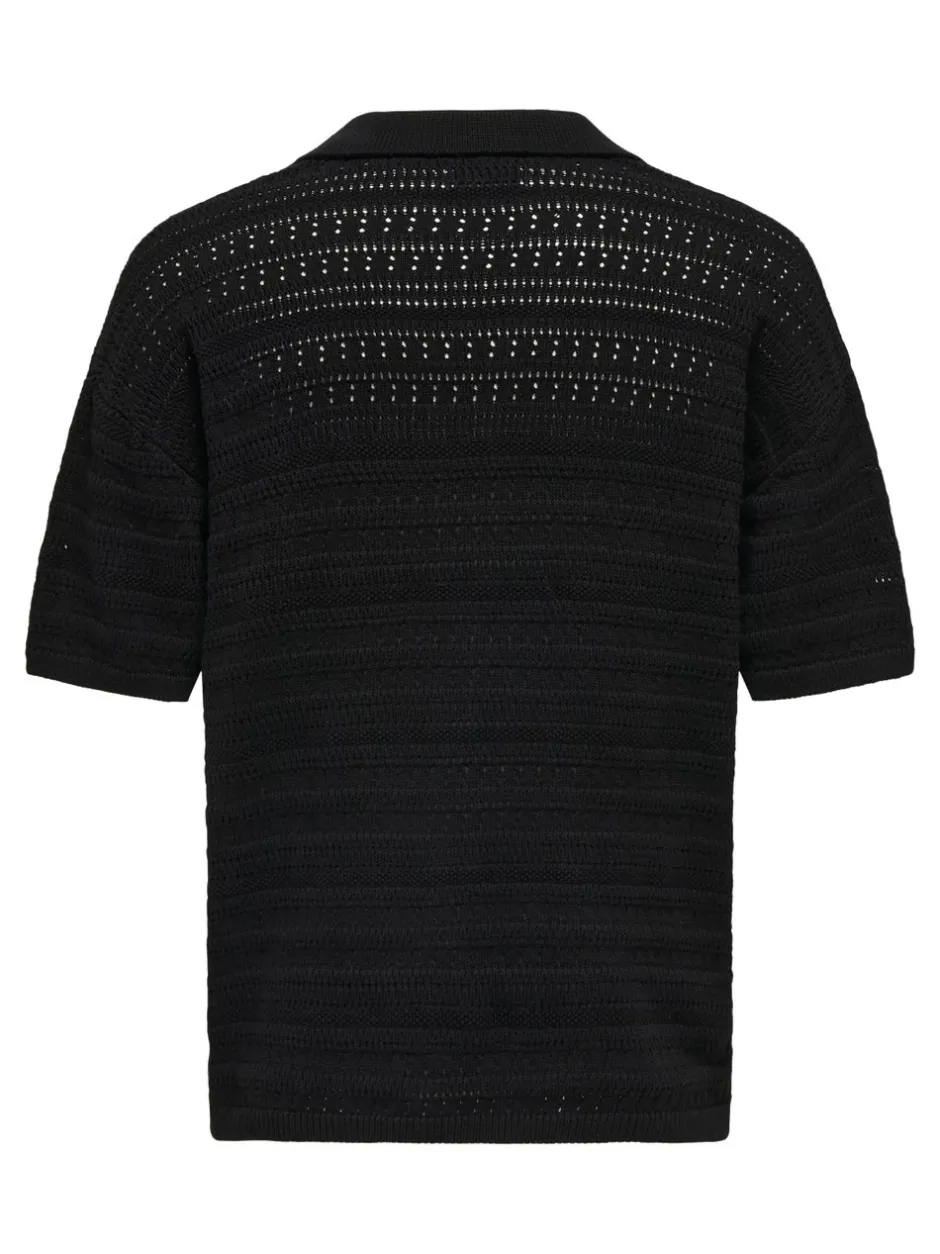 Sale ONSGRAYSON Strikket poloshirt Strik|T-Shirts