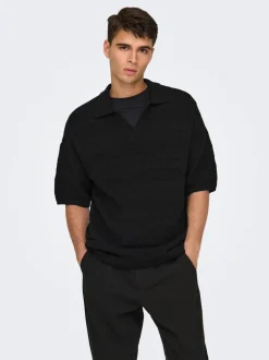 Sale ONSGRAYSON Strikket poloshirt Strik|T-Shirts