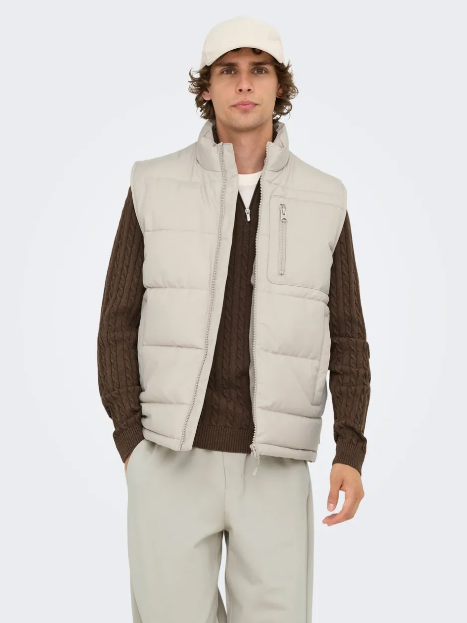 Sale ONSJAKE Quiltet vest Jakker Og Frakker