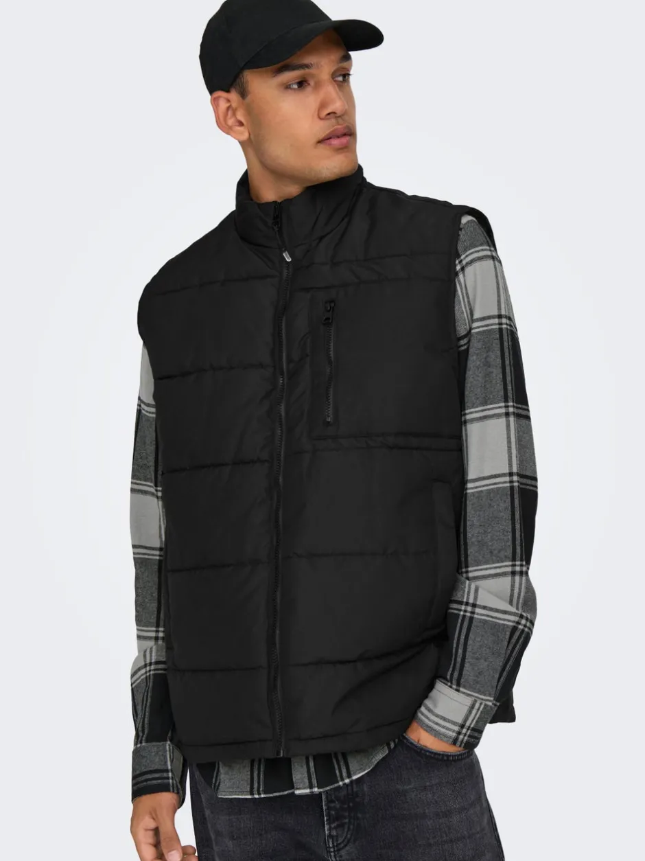 ONSJAKE Quiltet vest Jakker Og Frakker