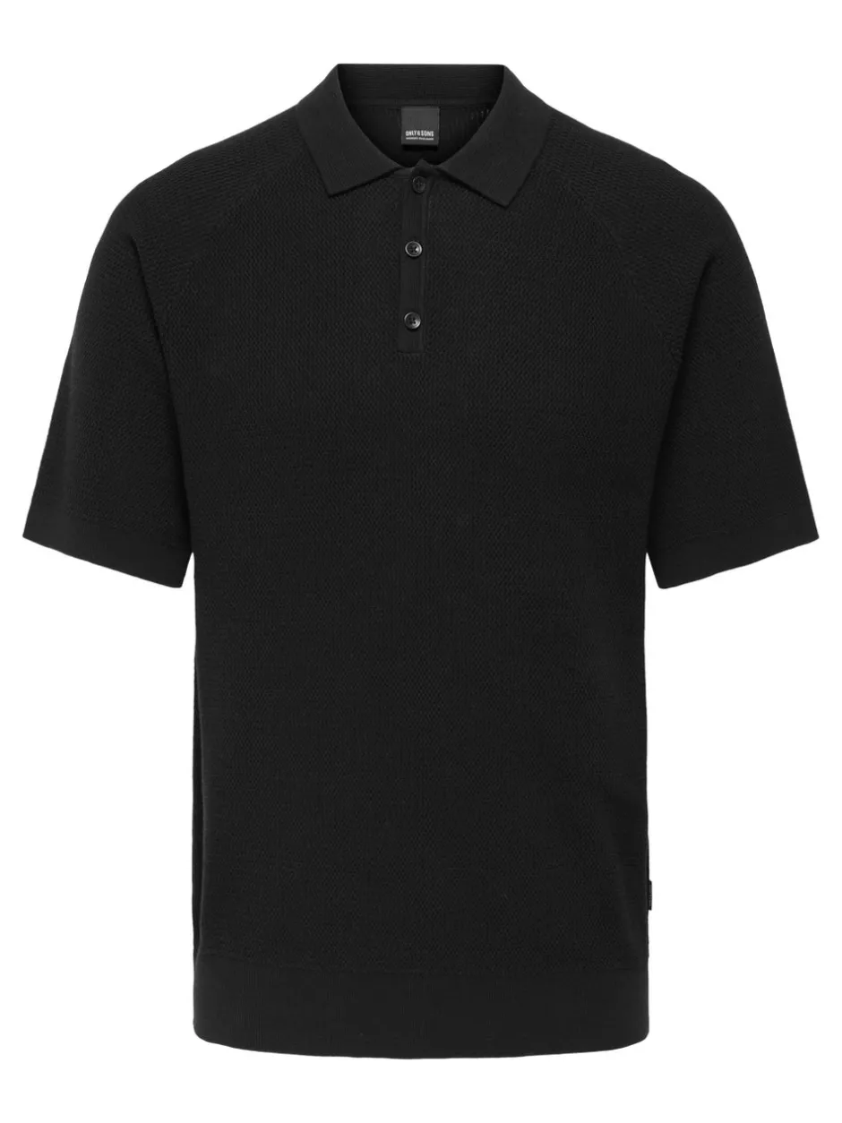 Hot ONSJAMES Strikket poloshirt Strik