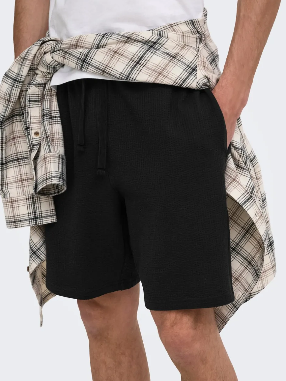 Outlet ONSKIAN Mellemhøj talje Straight fit Shorts Shorts