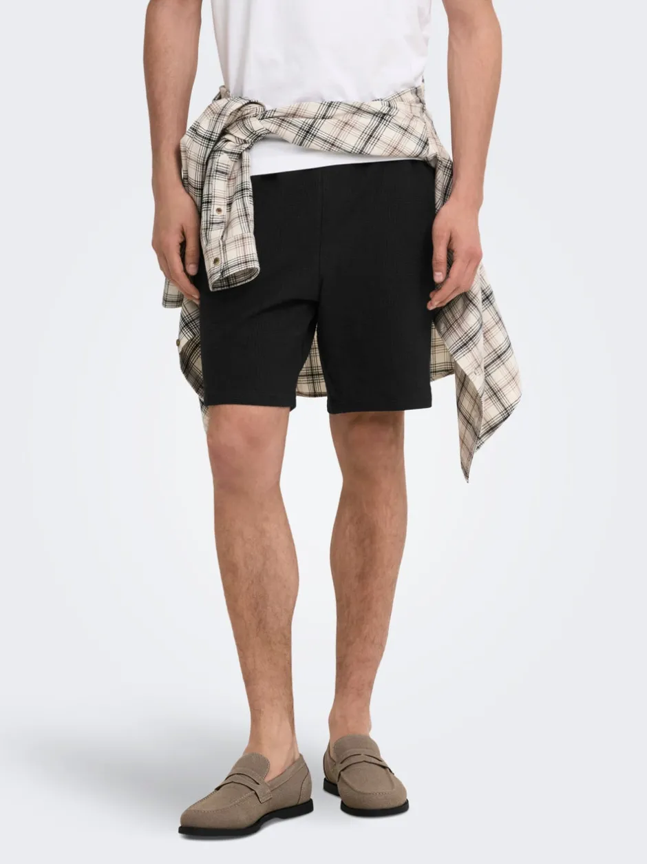 Outlet ONSKIAN Mellemhøj talje Straight fit Shorts Shorts