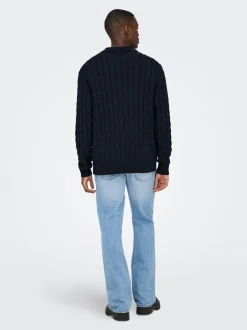 Hot ONSKICKER Strikket poloshirt Strik