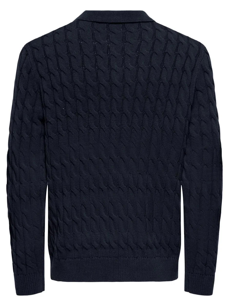 Hot ONSKICKER Strikket poloshirt Strik