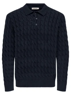 Hot ONSKICKER Strikket poloshirt Strik