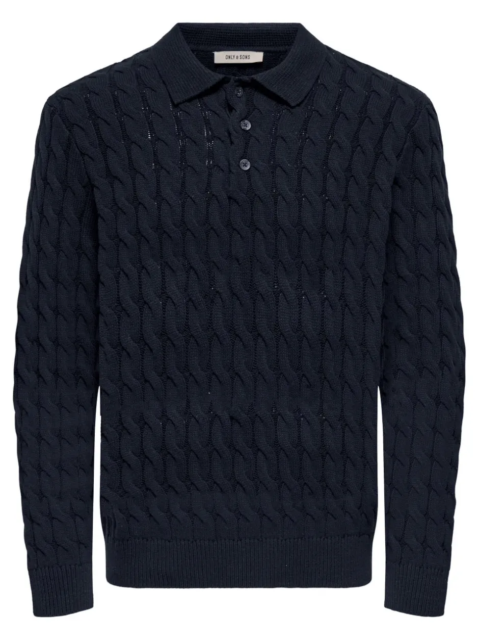 Hot ONSKICKER Strikket poloshirt Strik