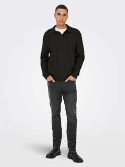 Online ONSKICKER Strikket poloshirt Strik