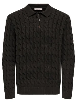 Online ONSKICKER Strikket poloshirt Strik