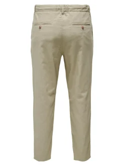 Hot ONSLEO Tapered fit - cropped Hør Chinobukser Bukser