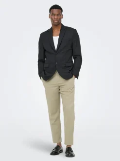 Hot ONSLEO Tapered fit - cropped Hør Chinobukser Bukser