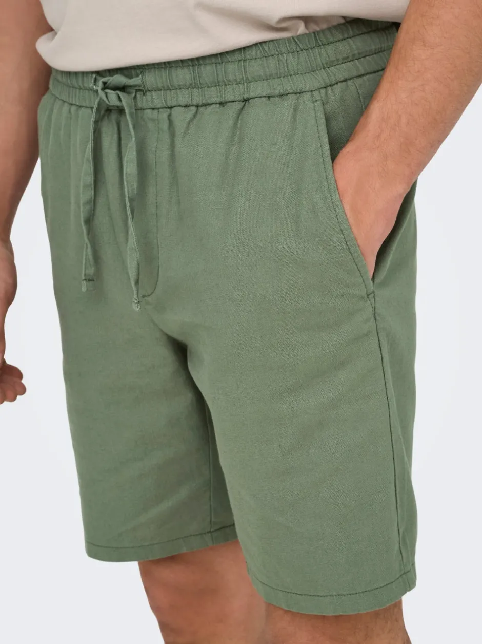 Online ONSLINUS Regular fit Hør Shorts Shorts
