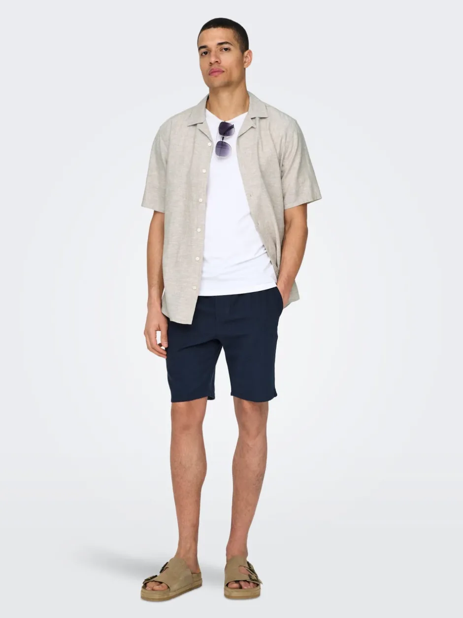 Online ONSLINUS Regular fit Hør Shorts Shorts
