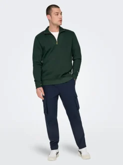 Best ONSLINUS Tapered fit Hør Cargobukser Bukser