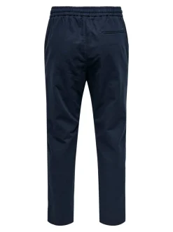 Sale ONSLINUS Tapered fit Hør Joggingbukser Bukser