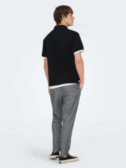 Hot ONSLINUS Tapered fit Hør Joggingbukser Bukser