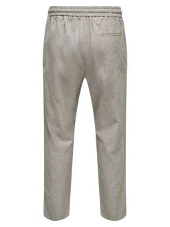 New ONSLINUS Tapered fit Hør Joggingbukser Bukser