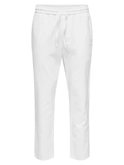 Best ONSLINUS Tapered fit Hør Joggingbukser Bukser