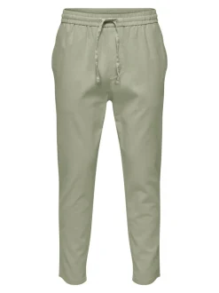 Best ONSLINUS Tapered fit Hør Joggingbukser Bukser