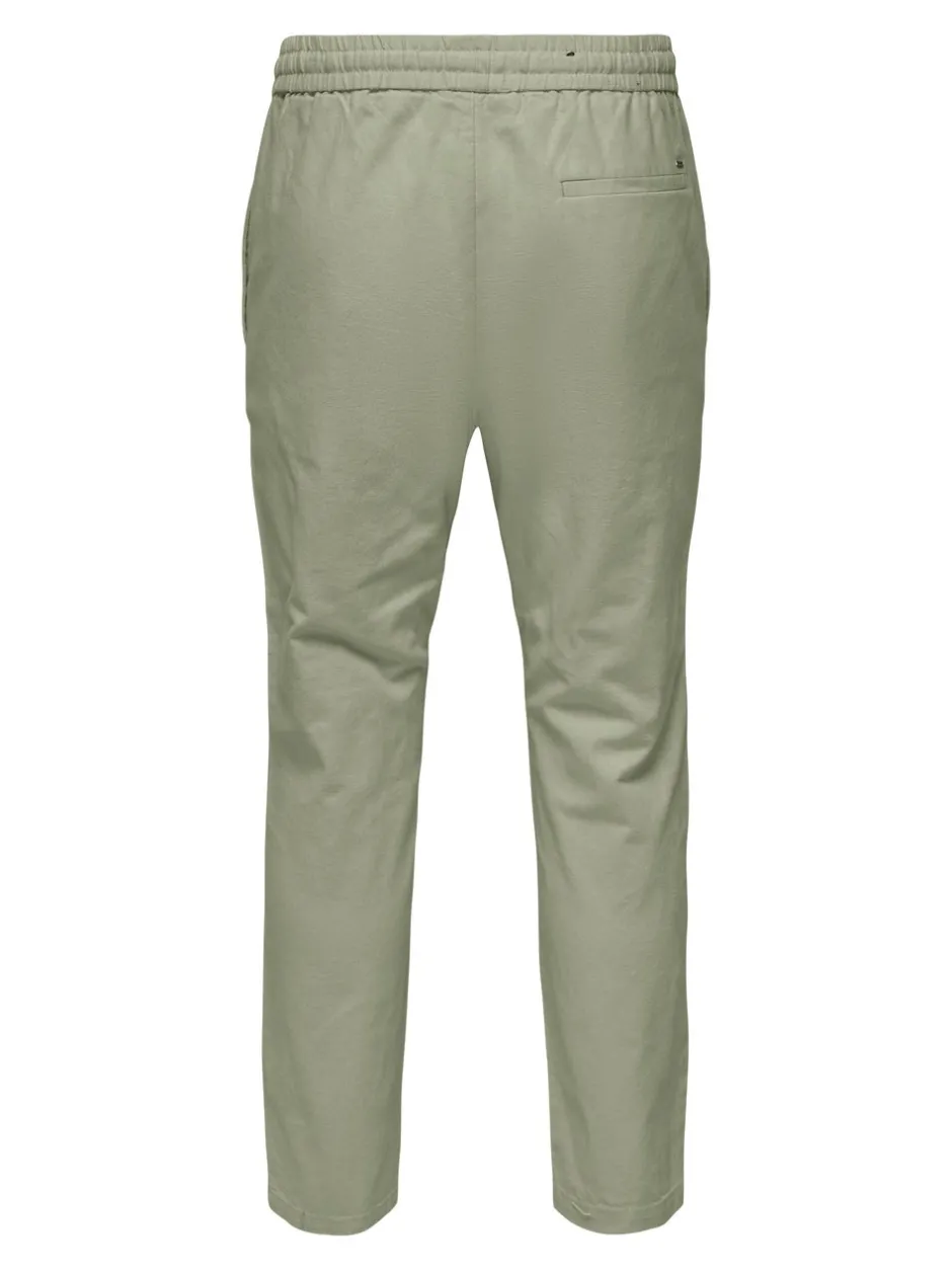 Best ONSLINUS Tapered fit Hør Joggingbukser Bukser