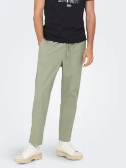 Best ONSLINUS Tapered fit Hør Joggingbukser Bukser