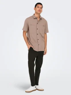 Best ONSLINUS Tapered fit Hør Joggingbukser Bukser
