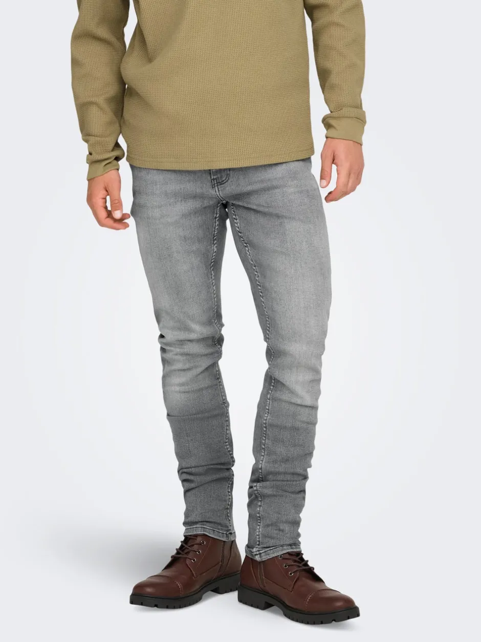 Best ONSLOOM Lav talje Slim fit Jeans Jeans|Jeans