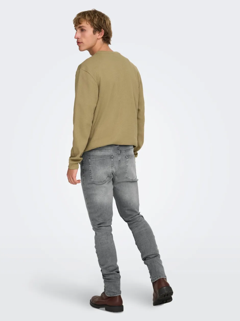 Best ONSLOOM Lav talje Slim fit Jeans Jeans|Jeans