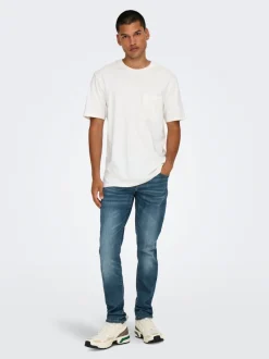 Clearance ONSLOOM Lav talje Slim tapered fit Jeans Jeans|Jeans